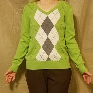 St John's Bay Green Sweater